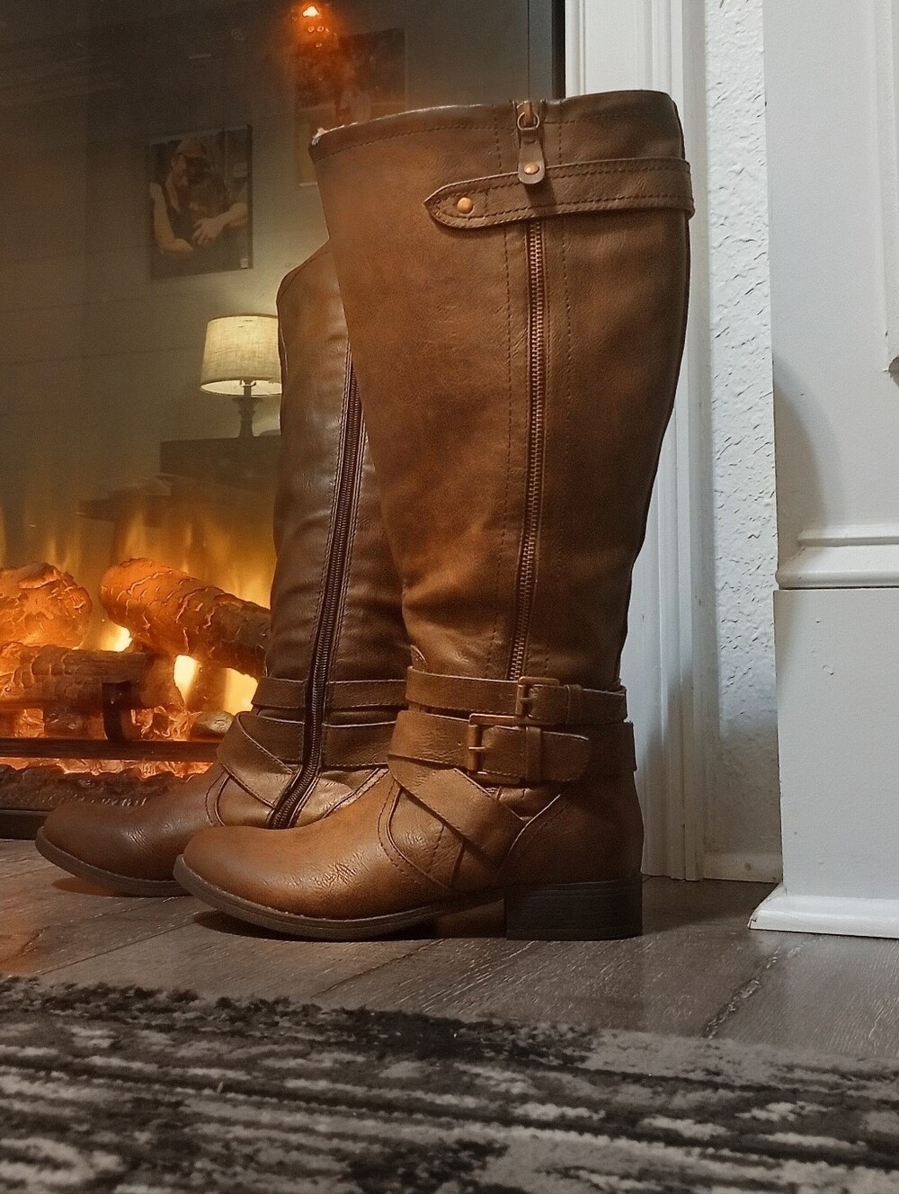 Classic Tall Riding Boots in Brown - Women's Fashion Boots